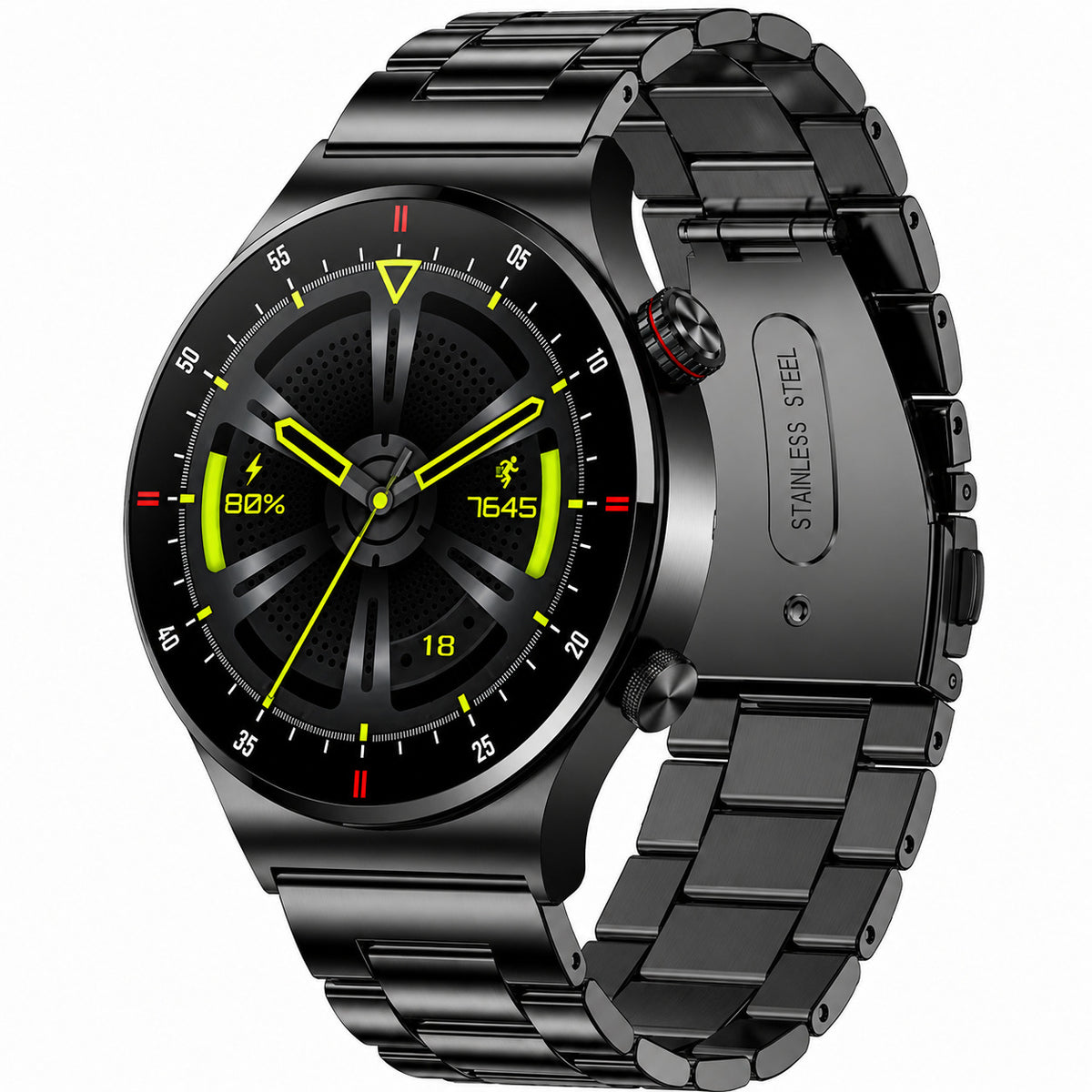 Smartwatch LIGE GPS — Tela AMOLED, Monitor Cardíaco, Bluetooth