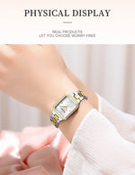 Relógio de Pulso Feminino CURREN Elegante Quartzo Luxo
