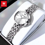 Relógio Feminino OLEVS de Luxo EleganteDourado e Original Quartzo À Prova d'Água
