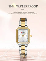 Relógio de Pulso Feminino CURREN Elegante Quartzo Luxo