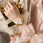 Relógio OLEVS Feminino Dourado — Elegante, Aço Inoxidável, Resistente à Água