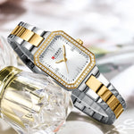 Relógio de Pulso Feminino CURREN Elegante Quartzo Luxo