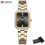 Relógio de Pulso Feminino CURREN Elegante Quartzo Luxo