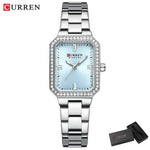 Relógio de Pulso Feminino CURREN Elegante Quartzo Luxo