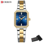 Relógio de Pulso Feminino CURREN Elegante Quartzo Luxo