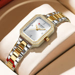 Relógio de Pulso Feminino CURREN Elegante Quartzo Luxo